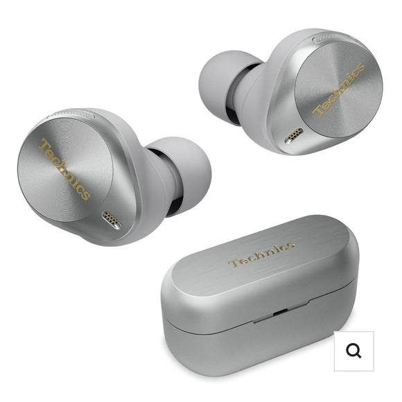 Technics Silver Earbud Headphones - Picture 1 of 9